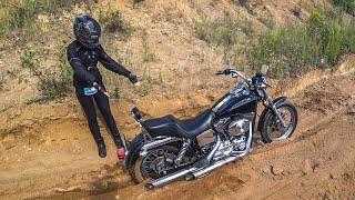 МотоБлок №9. ЧТО МОЖЕТ HARLEY DYNA НА ЭНДУРО ТРАССЕ? ВЕРНУЛСЯ В МОТОШКОЛУ!