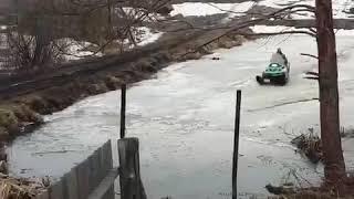 Прикол Снегоход