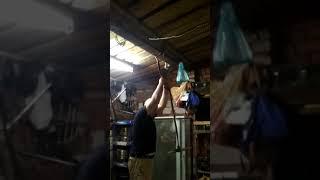 Толстяк упал с тарзанки