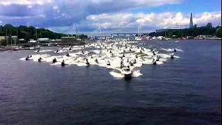 ГИДРОЦИКЛЫ В НЕВЕ .ОТКРЫТИЕ СЕЗОНА 2020.ЧУТЬ НЕ УПАЛА С ВОДНИКА.