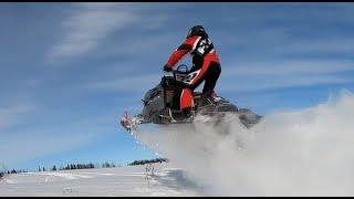 Покатушки на снегоходах Polaris RMK800 BRP, Lynx Boondocker в глубоком снегу РГ #11
