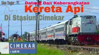 Datang Dan Keberangkatan Kereta Api Di St Cimekar