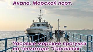 Анапа. Морской порт. Часовая морская прогулка на теплоходе Горгиппия, а так же поездка в дельфинарий