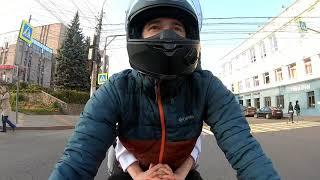 Покатался с девушкой ! Анти вид от первого лица ! Мото покатушки