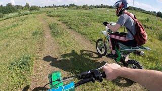 Покатушка На Питбайках По Полям и Лесу [GoPro]
