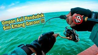 Ini Baru Mantab !! Mancing Pakai Umpan Asli Penduduk Sini Hasilnya Bikin Satu Kapal Kuwalahan !!!