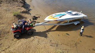 Как спустить катер на квадроцикле?!... Scale RC boat
