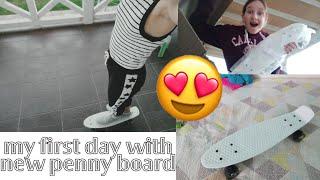 My first day with new penny board 