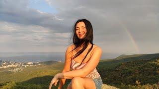 Отдых на Ай-Йори. Алушта. Крым. Мангал, банька и купание в холодной купели. Дождь и радуга в горах.