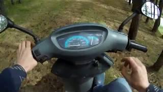 Скутер HONDA | покатушки до лагеря через лес