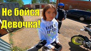 ПЕРВЫЙ РАЗ на СПОРТБАЙКЕ и СРАЗУ на ВСТРЕЧКУ | Закладываю Коленкой на Китайском ПИТБАЙКЕ!