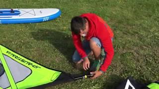 Как собрать и установить парус на Wind SUP