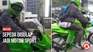 Ngakak! Sepeda Disulap Jadi Motor Sport #Viral Ditemukan Uang 500jt di KRL