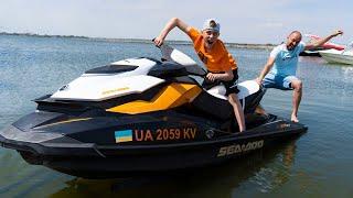 Тест-драйв ГИДРОЦИКЛА на море. Вот это он ВАЛИТ!!!Test drive a jet ski at sea.