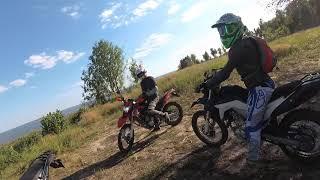 Loncin LX300 Дівички Нива із-за угла на скорості лоб у лоб