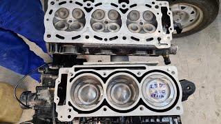 Ремонт гидроцикла GTR / RXP /RXT / GTX сборка двс после гидро удара / rotax 4-tec 1503