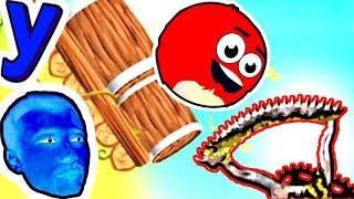 ПРоХоДиМеЦ и КРАСНЫЙ ШАР в ПОДНЕБЕСЬЕ с НОВЫМИ Механизмами! #442 игра Red Ball Evolved (Красный Шар)