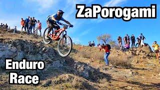 ЭНДУРО ГОНКА ZAPOROGAMI! Кросс Кантри в перемешку с Даунхилом | Зрелищные уборки и битва за секунды