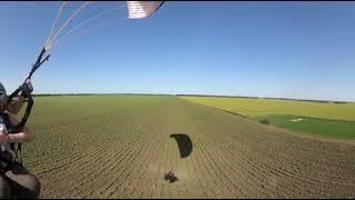 Приземление на параплане. GoPro Max 360