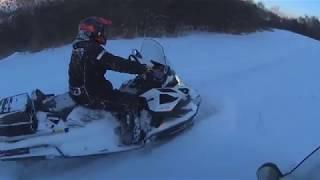 Продубас по лесу на снегоходах BRP Ski-doo 900 ACE и BRP Ski-doo 800 Army