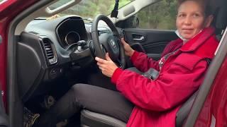 Fiat Toro, покатушки по лесным дорогам, Ольга Ивановна постигает азы управления