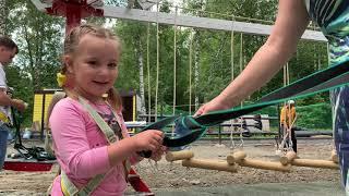Первые посетители Джуманджи парка в ПКиО Бугринская роща Новосвибирск