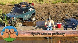 Лукич едет на Ниве на рыбалку. RC car Lada Niva 4x4 off-road