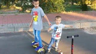 VLOG Катаемся на ГИРОСКУТЕРЕ в Парке ГИРОСКУТЕР ОБЗОР И ЧЕЛЛЕНДЖ HOVERBOARD UNBOXING AND CHALLENGE