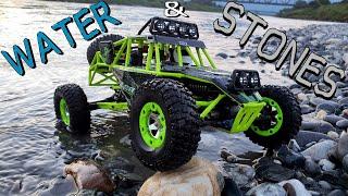 ! Green Beast STONES AND WATER ! Reely Desert Climber Brushed 1:10 XS ~ WLtoys 12428 ~