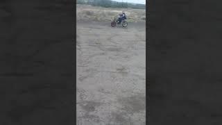 Покатушки на самодельном мини скутере