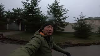 #Вело #Покатушки в тумане с вступлением #Алматы