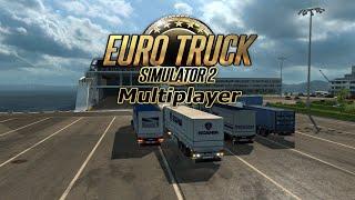 Euro Truck Simulator 2 - руль Logitech G-27 - Мультиплеер - покатушки по Европе - 09.06.2020