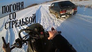 ПОГОНЯ на СНЕГОХОДЕ! ПЕРЕСТРЕЛКА с БАНДИТАМИ! / Макс Вэй